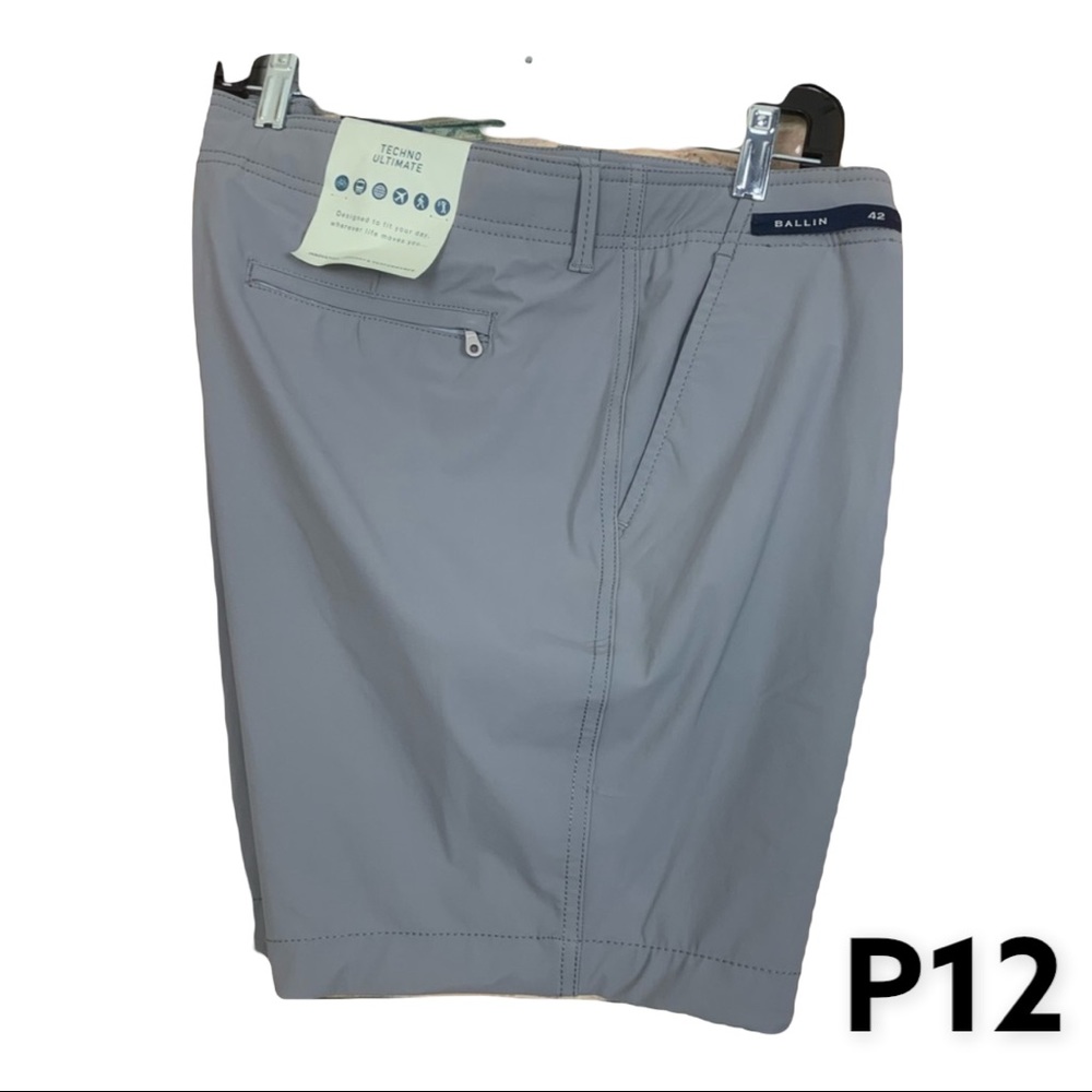 Men’s Sz 42 Ballin Grey Techno Ultimate Shorts NWT